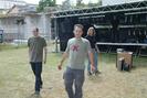 team AKKler beim Aufbau der AKK-Buehne 2