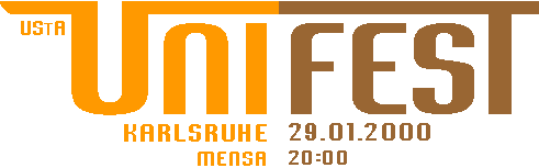  UStA Unifest 29.1.2000, Mensa 20.00 Uhr 